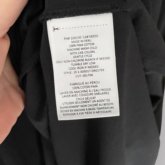 Joie Size M Black Seamour 100% Pima Cotton Sleeveless Twist Front Midi Dress - Picture 5 of 10